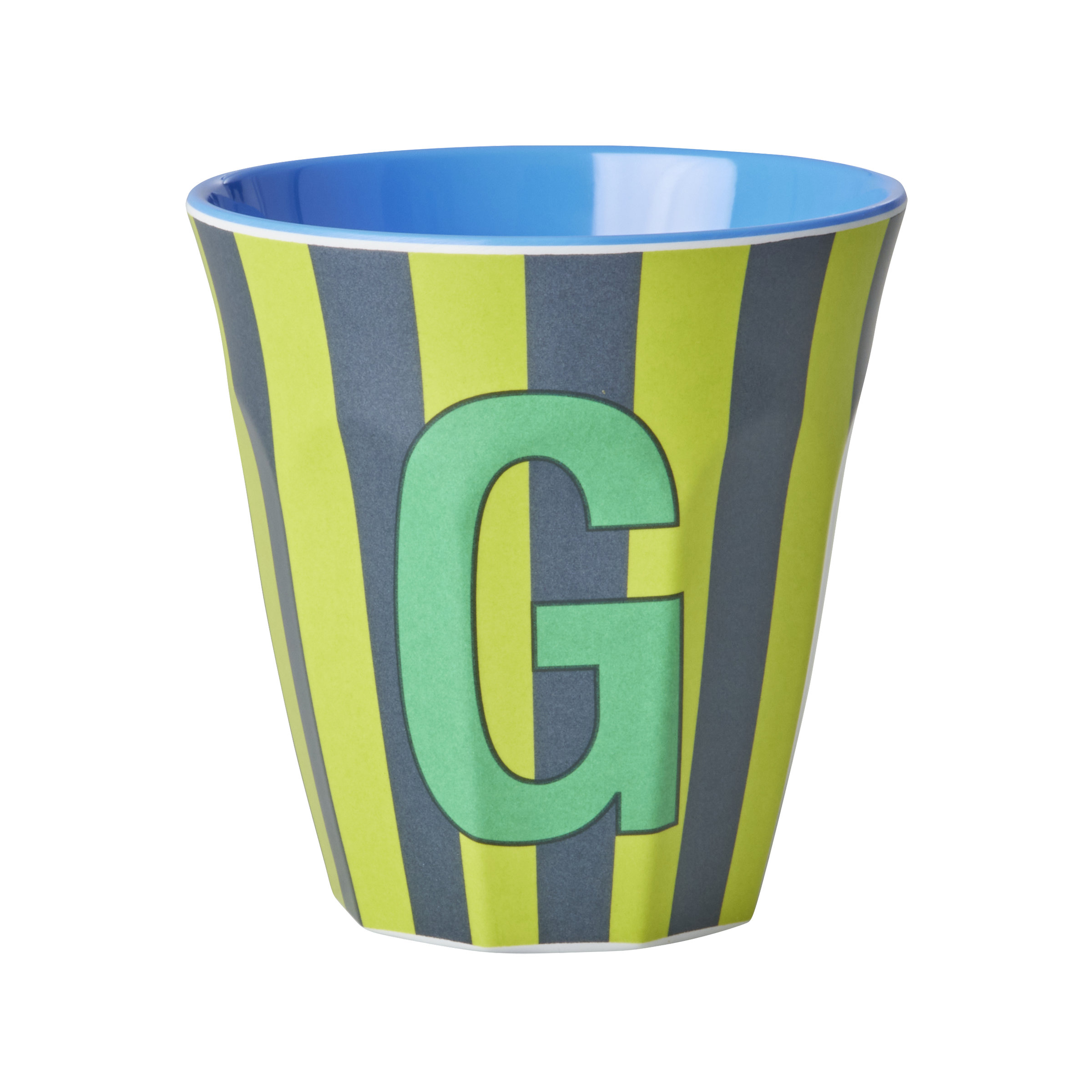 Melamine Alfabet kop, blå mix - 250 ml.